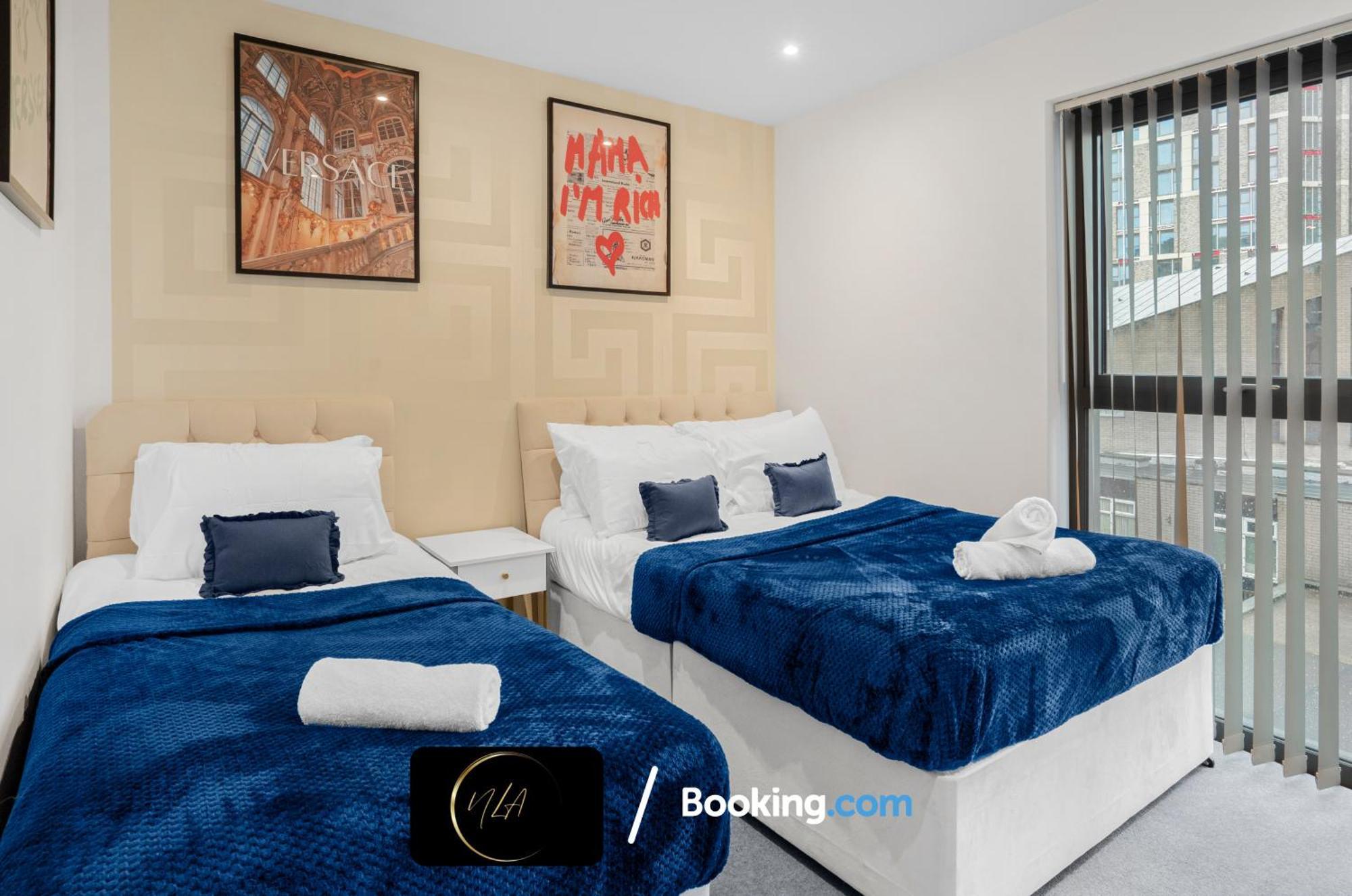 City Centre Apartment With Free Parking, 2 Bathrooms, Netflix And Wifi - Suitable For Contractors And Families - By Noor Luxury Accommodations Бирмингем Экстерьер фото